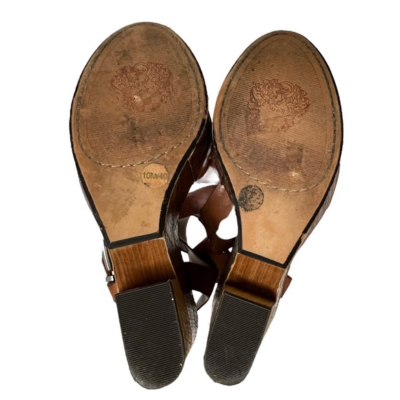 Vince Camuto Oriana Wedge Platform T-Strap Sandals Size 10 - Picture 7 of 10